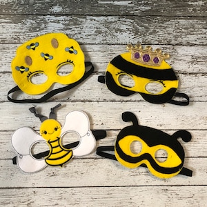 Bumble Bee Mask Bee Mask Bee Costume Insect Mask Queen Bee Mask Bee Hive Mask Queen Bee Costume Insect Party Favor Bumble Bee Costume