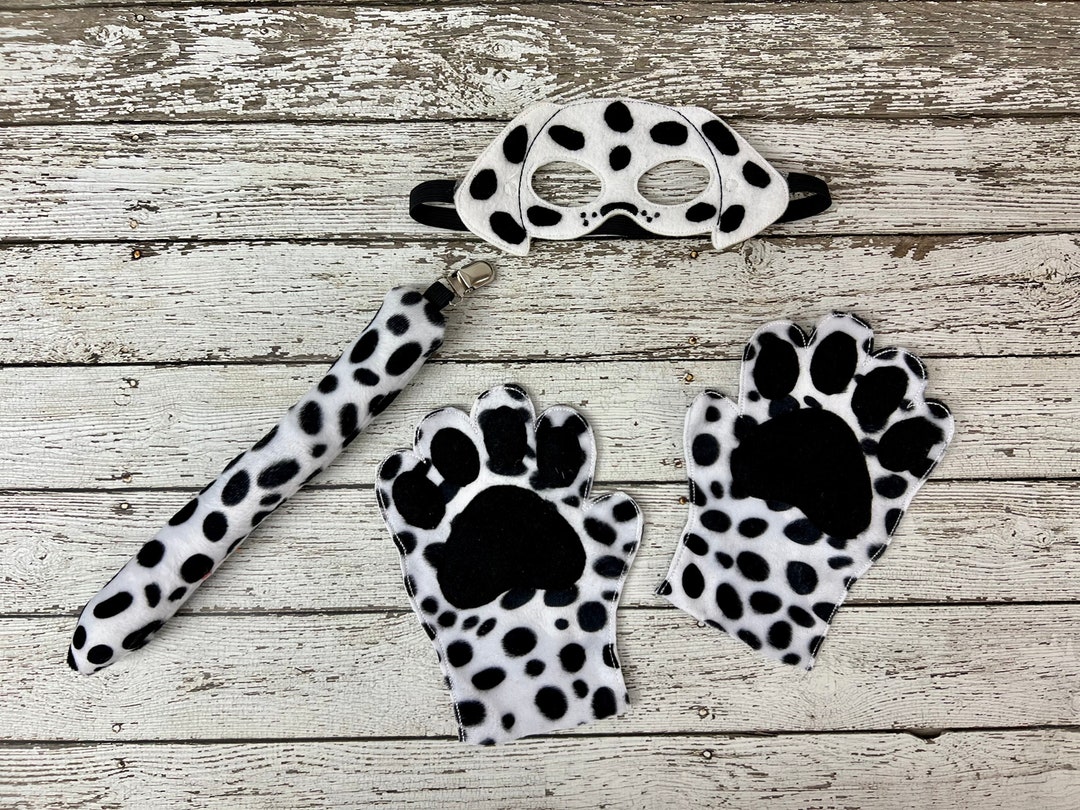 Dalmatian Dog Costume Dalmatian Mask Dog Mask Dog Tail Dog Mitts
