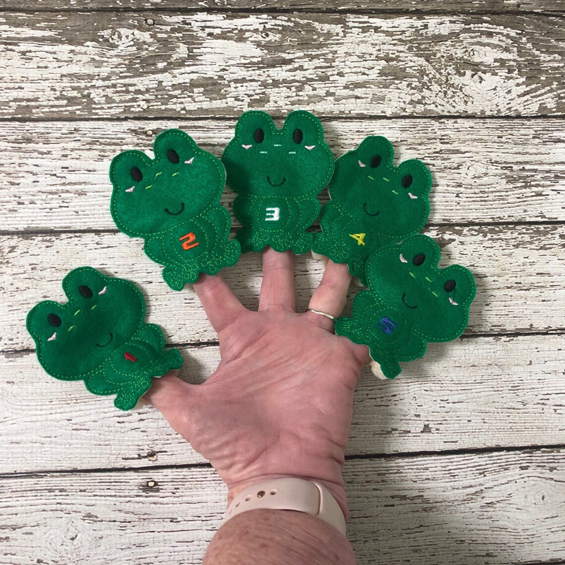 Frog Finger Puppet Set Felt Finger Puppets for Kids Handmade Etsy