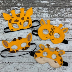 Giraffe Mask Giraffe Costume Animal Mask Kids Masks Kids Costumes Halloween mask Dress up mask Pretend Play Giraffe Party Favor