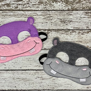 Adorable African Hippopotamus Costume Mask - Fun Animal Mask for Birthdays, Halloween and Dress-Up Play