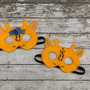 Giraffe Animal Mask Giraffe Costume Floral Giraffe Mask Girly Giraffe Mask Girly Giraffe Party Favor Halloween Costume Halloween Mask