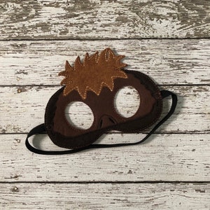 Sasquatch Mask Felt Masks Bigfoot Masks Kids Costumes Sasquatch Costume Bigfoot Mask Halloween Mask Party Favor Birthday Favor Book Report