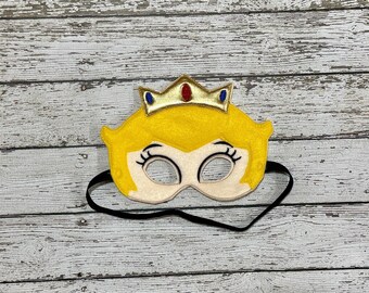 Princess Mask, Embroidered Felt Accessory for Kids' Dress-Up