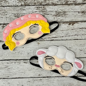 Little Bo Peep Mask Little Bo Peep Costume Sheep Mask Sheep Costume Nursery Rhyme Mask  Story Time Prop Book Mask Book Report Prop