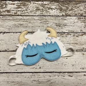 50 % off! Yeti Sleep Mask Abominable Snowman Sleeping Mask Eye Mask Eye Pillow Blindfold Sleep Aide Child Sleep mask