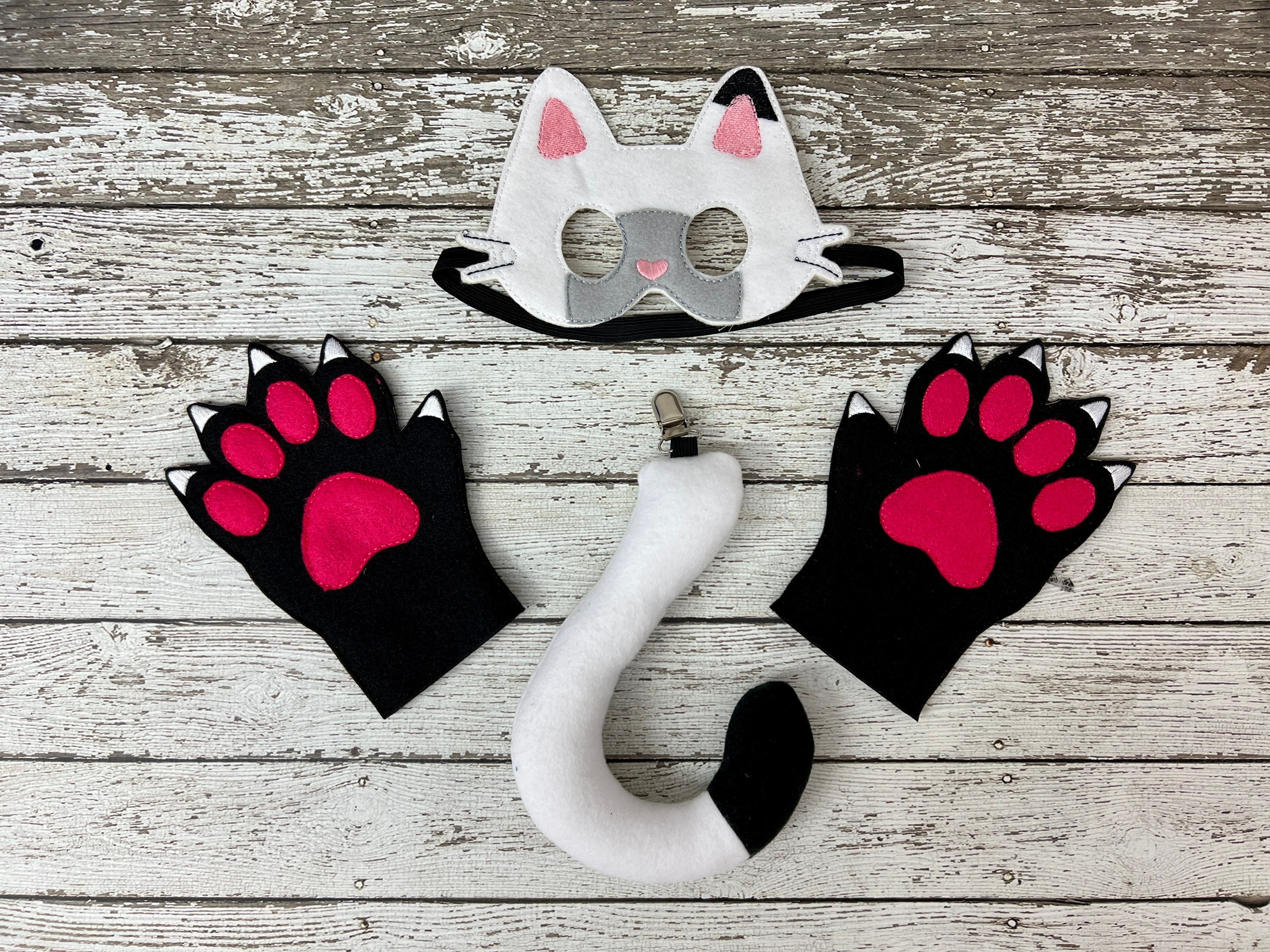 DECHOUS Masque Chat Vache Halloween EVA Noir - Costume Cosplay