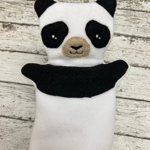 50 % OFF Panda Hand Puppet Panda Puppet Panda Fleece Handpuppet Animal Puppet  Zoo Animal Hand Puppet Soft Toy Quiet Keeper Toy Panda