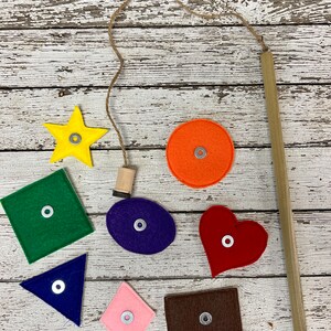 Fishing for Shapes and Colors: Magnetic Felt Fishing Game With ...