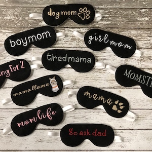 50 % off!  Mom Sleep Mask Mothers Day Gift Mom Sayings Sleep Mask Sleep Mask Sleeping Mask Eye Mask Eye Pillow Blindfold