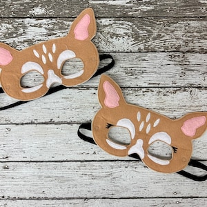 Masques de cerf Costume de cerf Masques d'enfants Costume d'enfant Masque des bois Masque de faon Masque de biche Masque de feutre de biche Masque d'animal Masque d'Halloween Cadeau de fête des cerfs