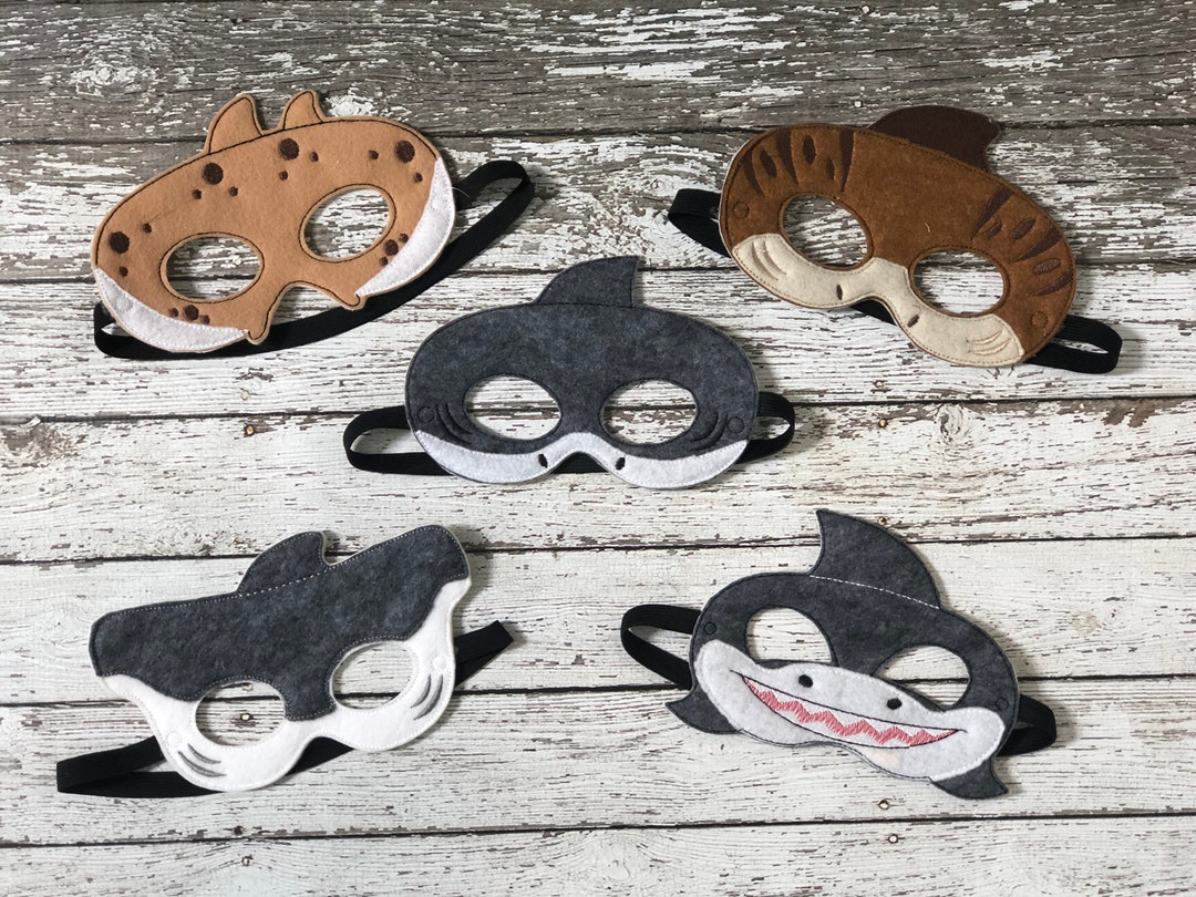 Shark Masks Shark Costume Hammerhead Shark Mask Leopard Shark Etsy