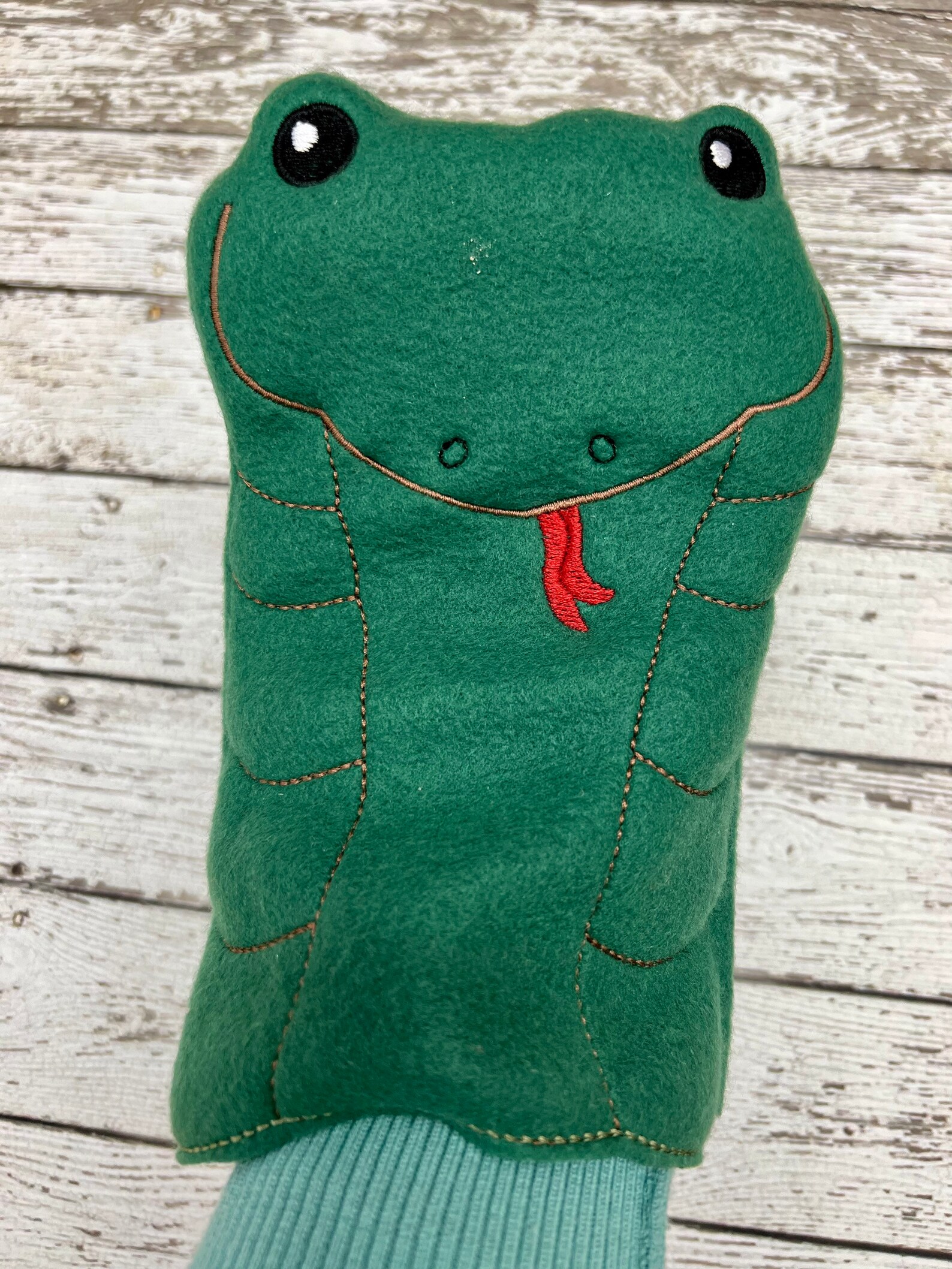 Snake Hand Puppet Snake Puppet Snake Fleece Handpuppet Soft Etsy