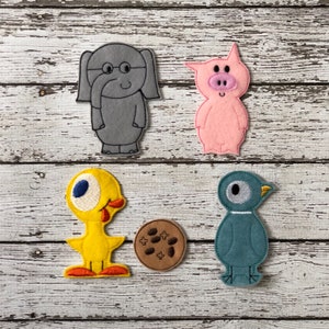 Enchanting Elephant and Pig Finger Puppets - Handcrafted, Eco-Friendly Storytelling Tools