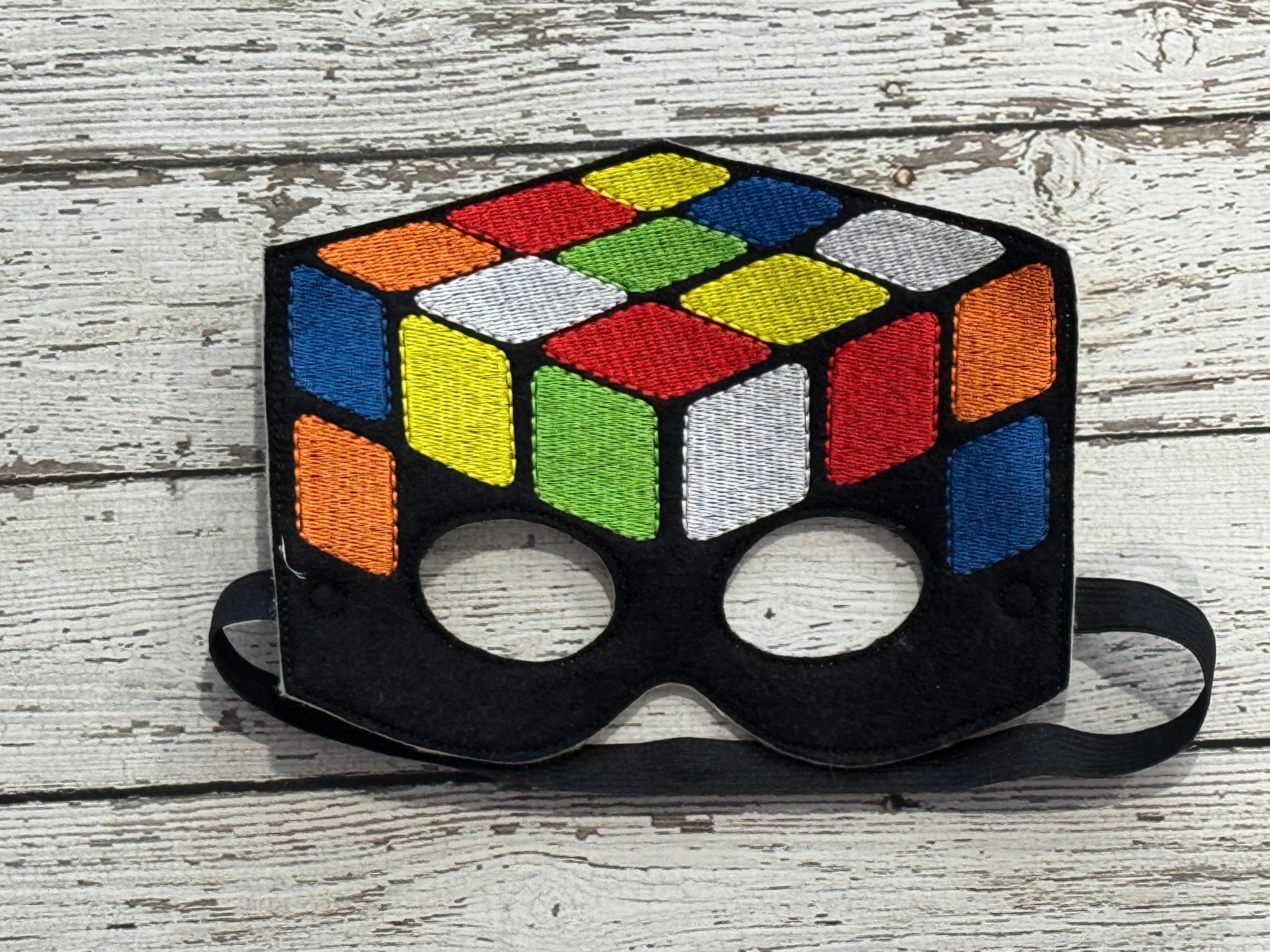 Child's Imaginative Cube Puzzle Felt Mask - Unique Costume Accessory ...
