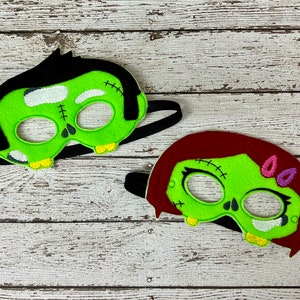 Zombie Mask  Zombie Costume Creature Mask Monster Mask Creature Cute Zombie Mask Costume Kids Masks Cosplay Mask Felt Mask Halloween mask