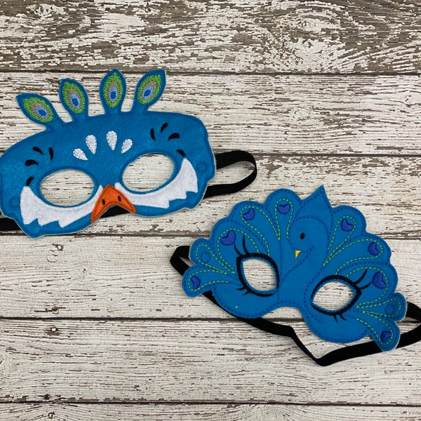 Peacock Mask Peacock Costume Halloween Mask Bird Mask Bird Costume Peafowl Mask Peafowl Costume Peacock Party Bird Birthday Party Favor