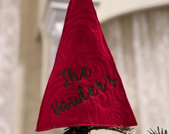 Personalized Felt Christmas Tree Topper - Uniquely Handcrafted Festive Decor