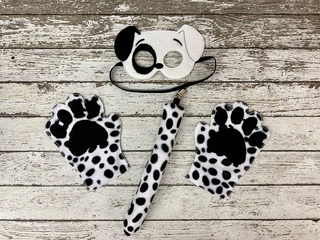 Dalmatian Dog Costume Dalmatian Mask Dog Mask Dog Tail Dog Mitts