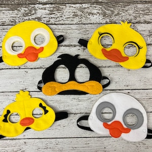 Duck Mask Duck Costume Momma Duck Mask Baby Duck Mask Cartoon Duck Mask Farm Animal Masks Dress Up Play Farm Birthday Party Favors Halloween