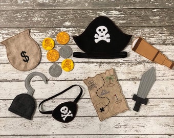 20 Bende Occhio Pirata In Feltro - Accessori Per Feste A Tema Halloween E Carnevale - Foto 3