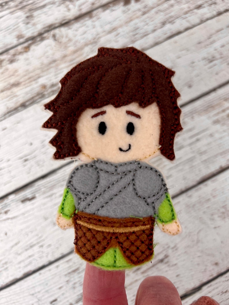 Slayer Print Puppet Norsemen Viking Dragon Slayer Finger Puppets - Eco-friendly Story Props ...