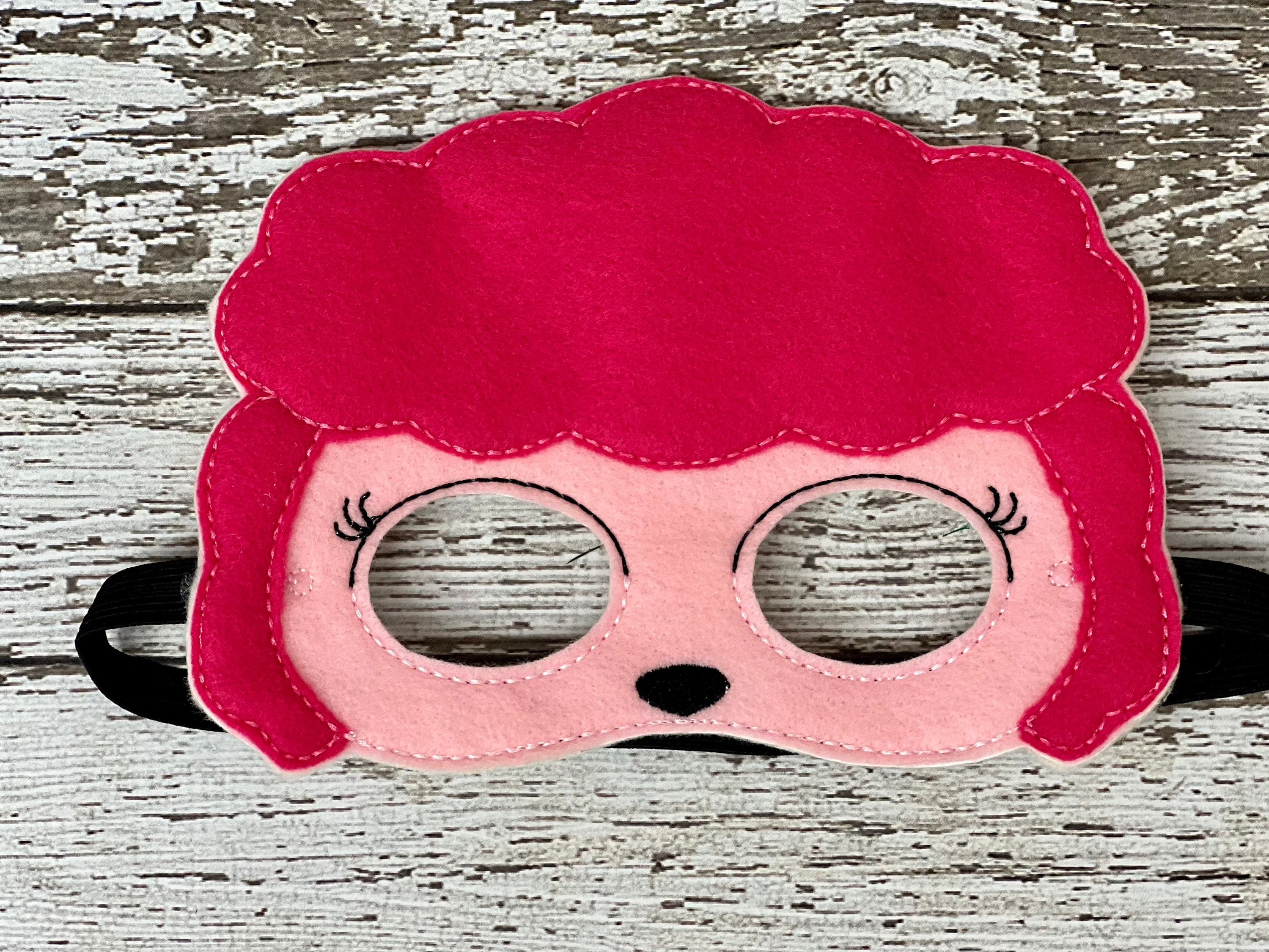 Pink Poodle Dog Costume Poodle Mask Dog Mask Dog Tail Dog Etsy