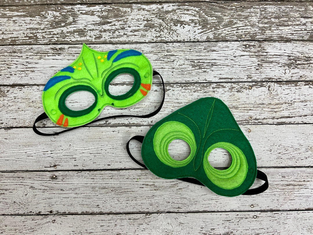 Chameleon Masks Lizard Felt Masks Animal Mask Chameleon Etsy
