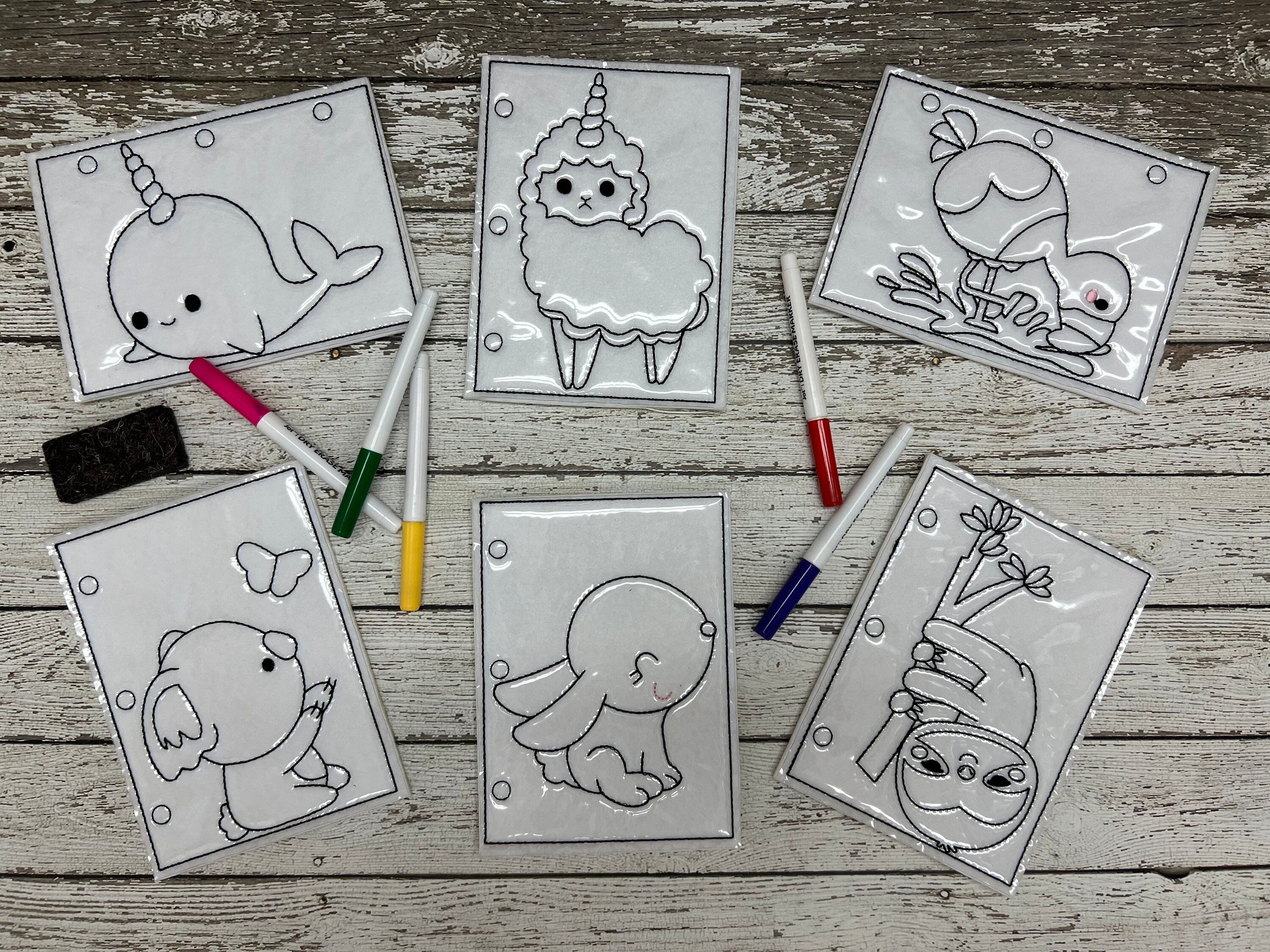 DRY ERASE COLORING BOOKS (CHOOSE YOUR DESIGN) – PRETTY LITTLE THINGS AT  NEW-BOS, INC.