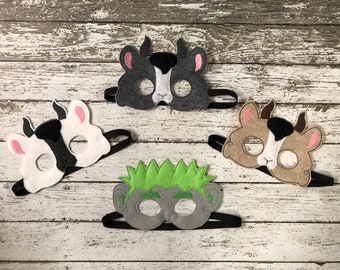 3 Billy Goats Gruff Felt Masks: Animal Costume, Story Time Prop