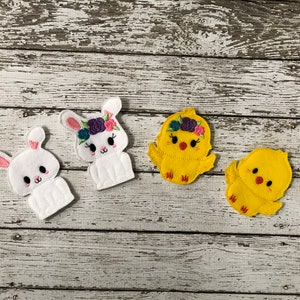 Easter Finger Puppets Bunny and Chick Finger Puppets Storytime Prop Easter Story Time Prop Teacher Gift