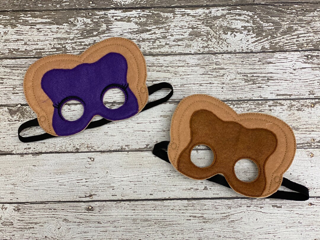Peanut Butter Mask Peanut Butter Costume Jelly Mask Jelly Costume PB&J Peanut Butter and Jelly