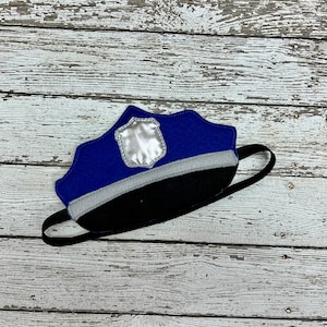 Police Hat Mask Band Police Costume Policeman Hat Policewoman Hat Officer Hat Officer Costume  Deputy Costume Police Birthday Party Favor