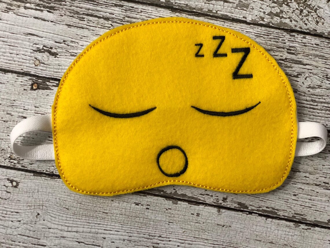Emoji Sleep Mask Emoji Sleeping Mask Eye Mask Eye Pillow Etsy