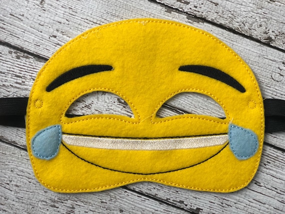 Emoji Felt Masks Poop Heart Eyes Mask Laughing - Etsy