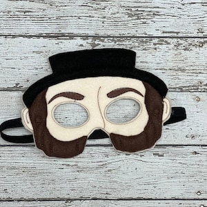 Abraham Lincoln Mask Abraham Lincoln Costume Mask President Mask President Costume Book Report Prop Historical Costume Halloween Mask