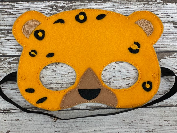 Orange Leopard Cat Masks