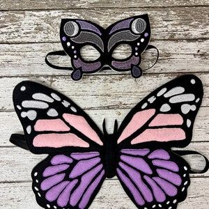 Butterfly Mask Butterfly Wings Pink and Purple Butterfly Costume Pink and Purple Butterfly Mask Butterfly Halloween Costume Butterfly Gift