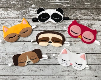 50% off! Animal Sleep Mask Sloth Sleep Mask Owl Sleep Mask Fox Sleep Mask Cat Sleep Mask Dog Sleep Mask Sleeping Mask Eye Mask Eye Pillow