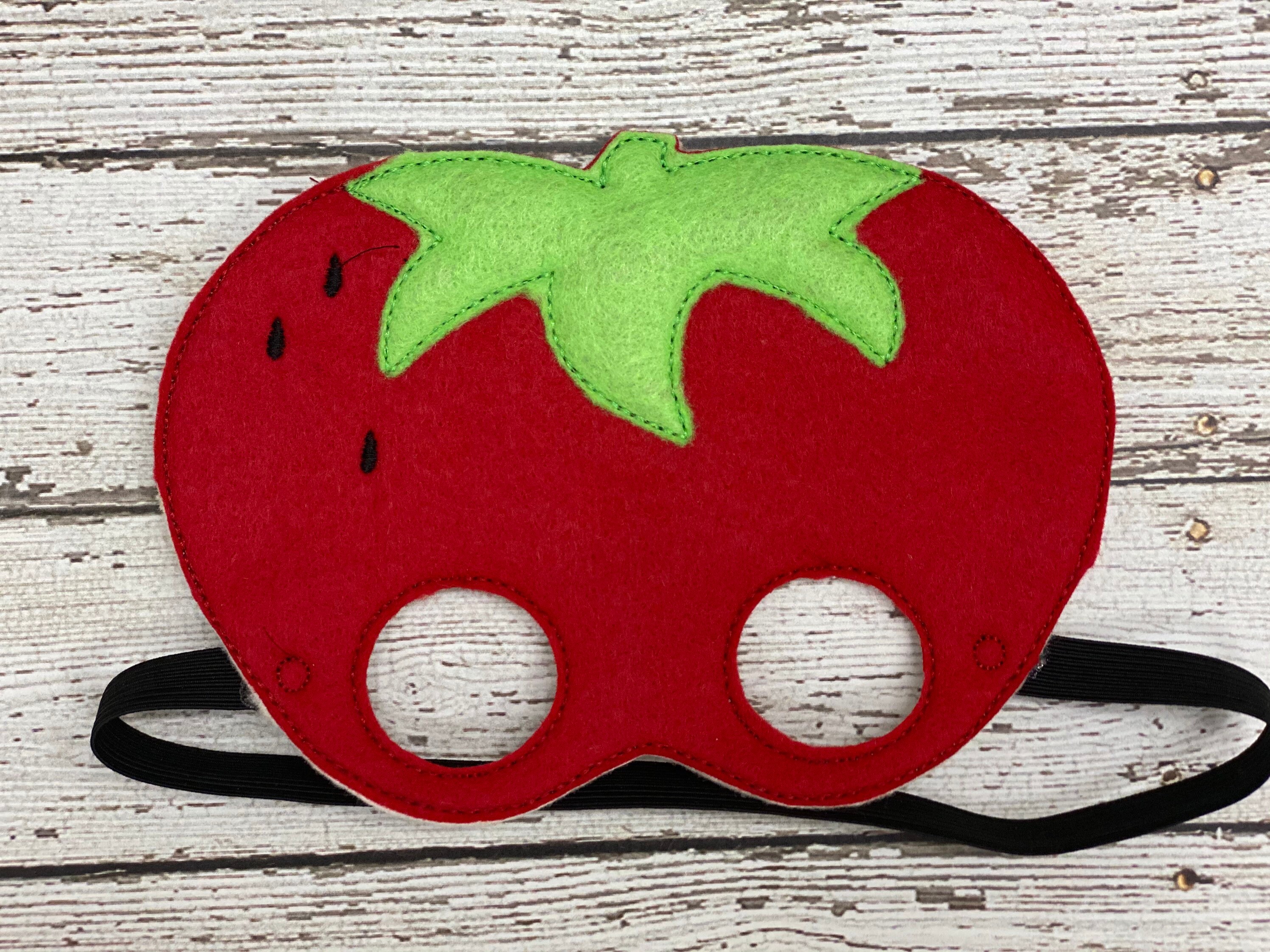 Fruit Masks Fruit Felt Masks Apple Mask Banana Mask Strawberry Etsy UK