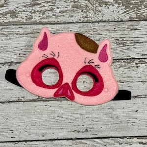 Maschera di maiale panciuto ricamata a mano - Perfetta per il gioco e le occasioni speciali