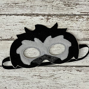 Raven Mask Raven Costume Crow Mask Crow Costume Bird Animal Felt Mask Black Bird Mask School Play Mask Book Report Prop Halloween mask