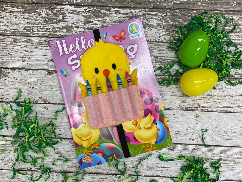 Download Chick Crayon Holder Chicken Crayon Holder And Coloring Book Easter Basket Filler Easter Toy Color Holder Crayon Holder Writing Marking Craft Supplies Tools Leadcampus Org