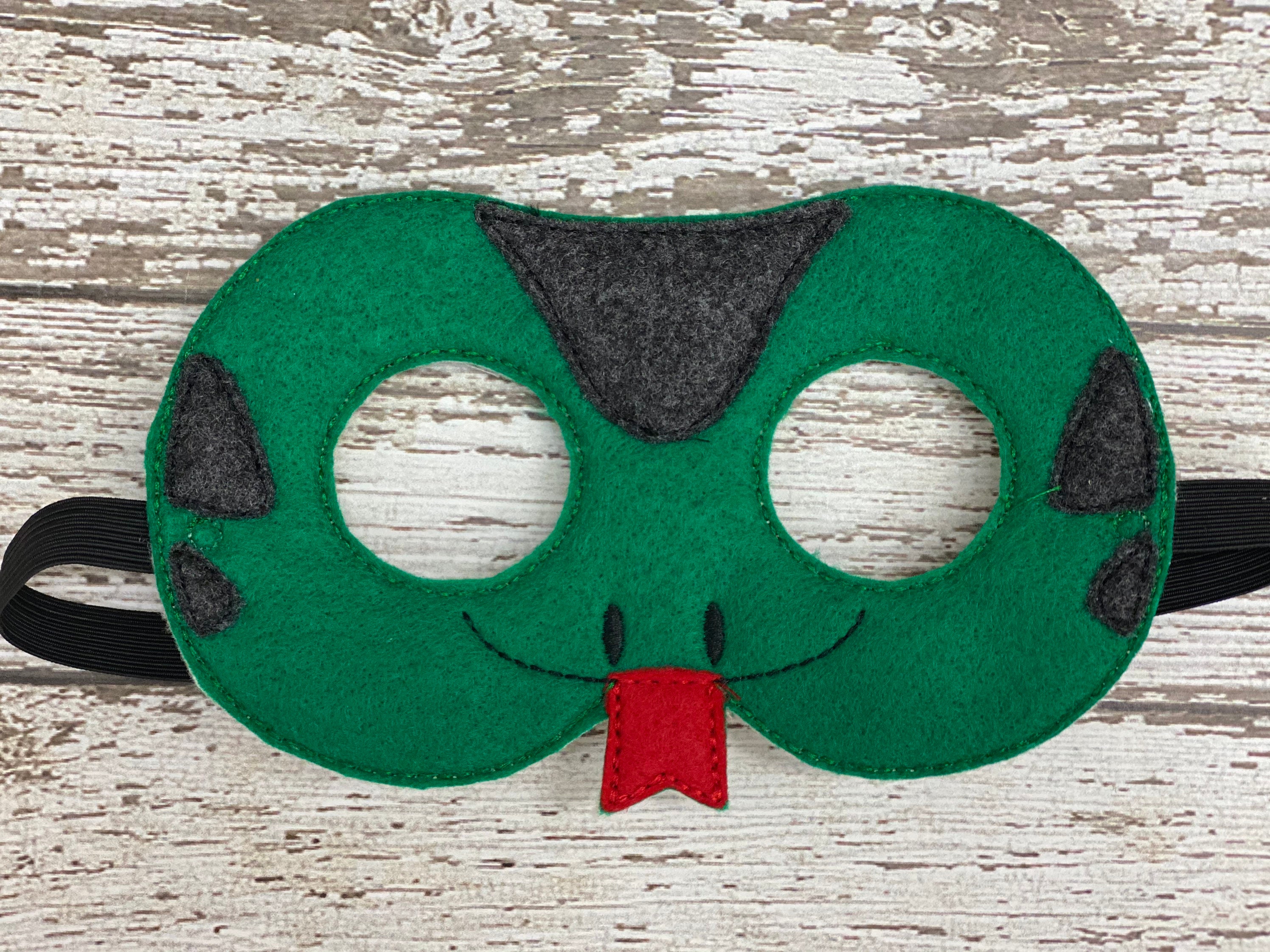 Masque de serpent en feutre, masque pour enfants, déguisement, jeu de rôle, masque d'Halloween