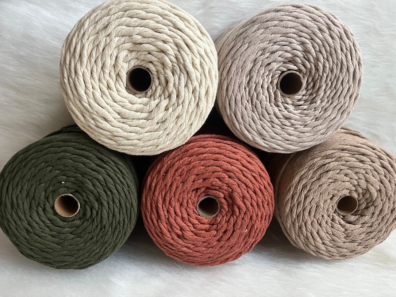 3mm single strand macrame string 1kg recycled cotton cord supplier bulk spool DIY craft bogo bundle pricing image 1