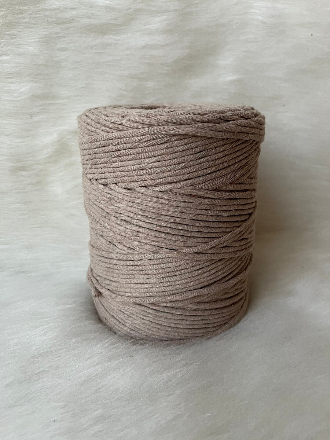 3mm Taupe Single Strand Macrame String | 1kg | Recycled Cotton | Cord ...