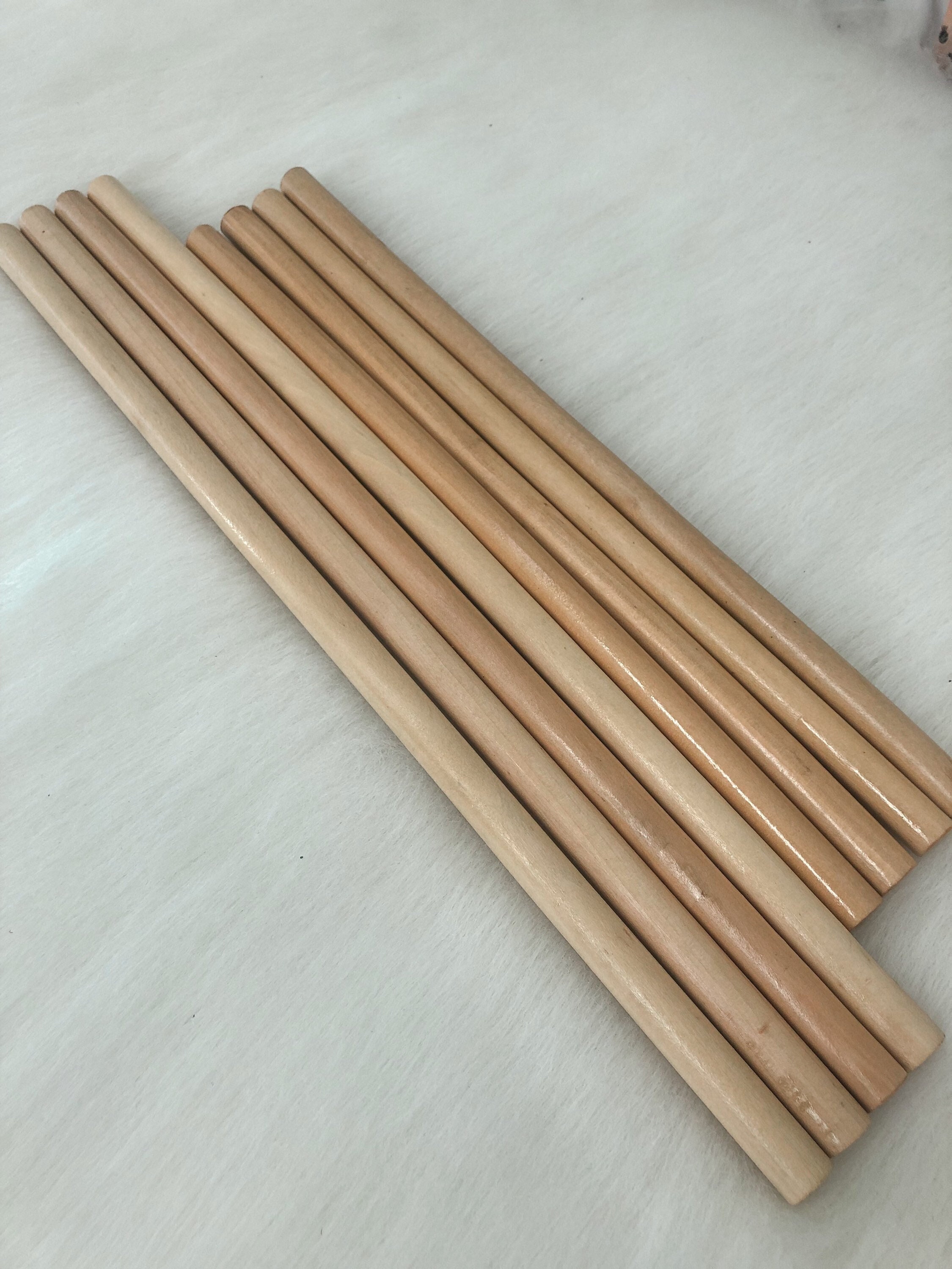 Balsa Wood Unfinished Wood Round Stick Dowel Rod 5 Pieces 200mm 