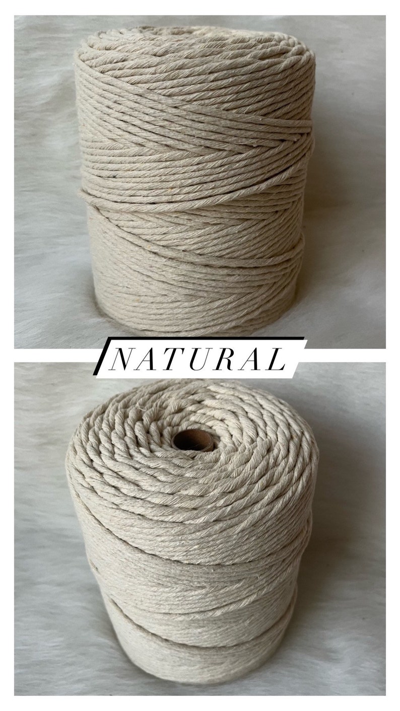 3mm single strand macrame string 1kg recycled cotton cord supplier bulk spool DIY craft bogo bundle pricing image 4