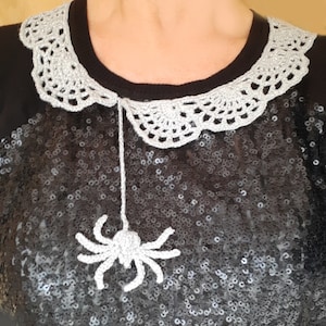 Spider Web Collar Crochet Pattern US Crochet Terms Halloween Outfit Decoration, PDF PATTERN image 4