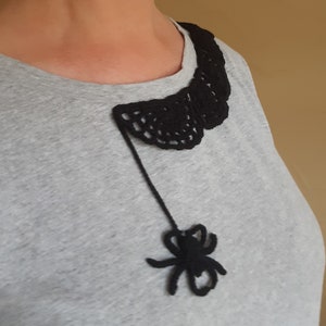 Spider Web Collar Crochet Pattern US Crochet Terms Halloween Outfit Decoration, PDF PATTERN image 7